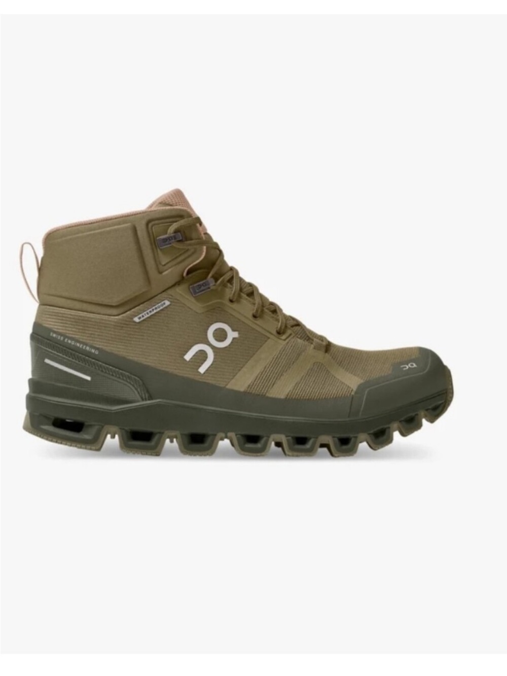 On Cloudrock Waterproof Biking Boots Olive